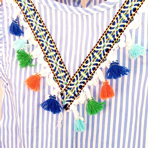 STRIPPED TASSEL DRESS FOR MOM AND DAUGHTER NWT - Picture 3 of 8